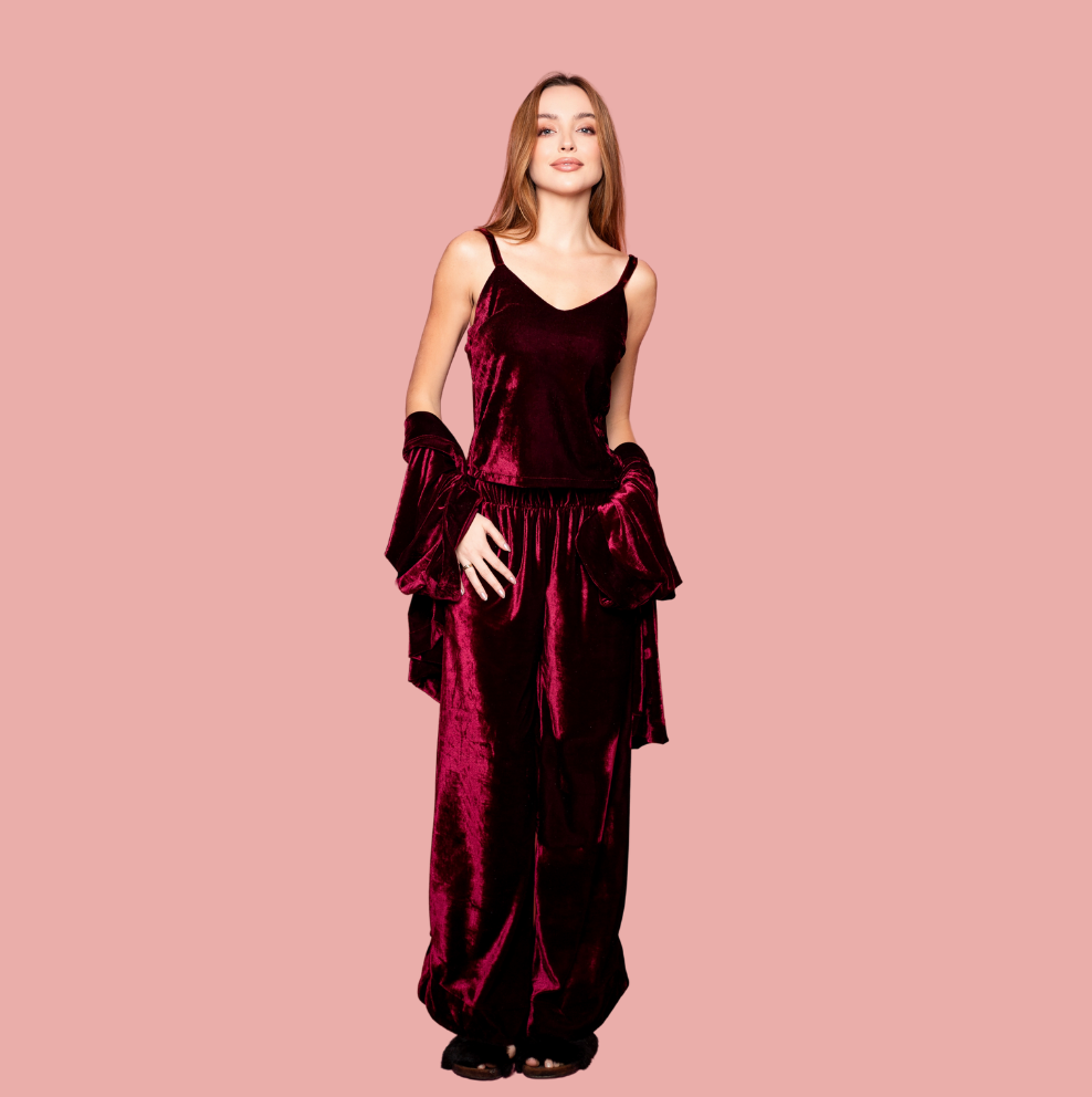 Kit Completo – 3 Peças (Kimono + Calça + Blusa)