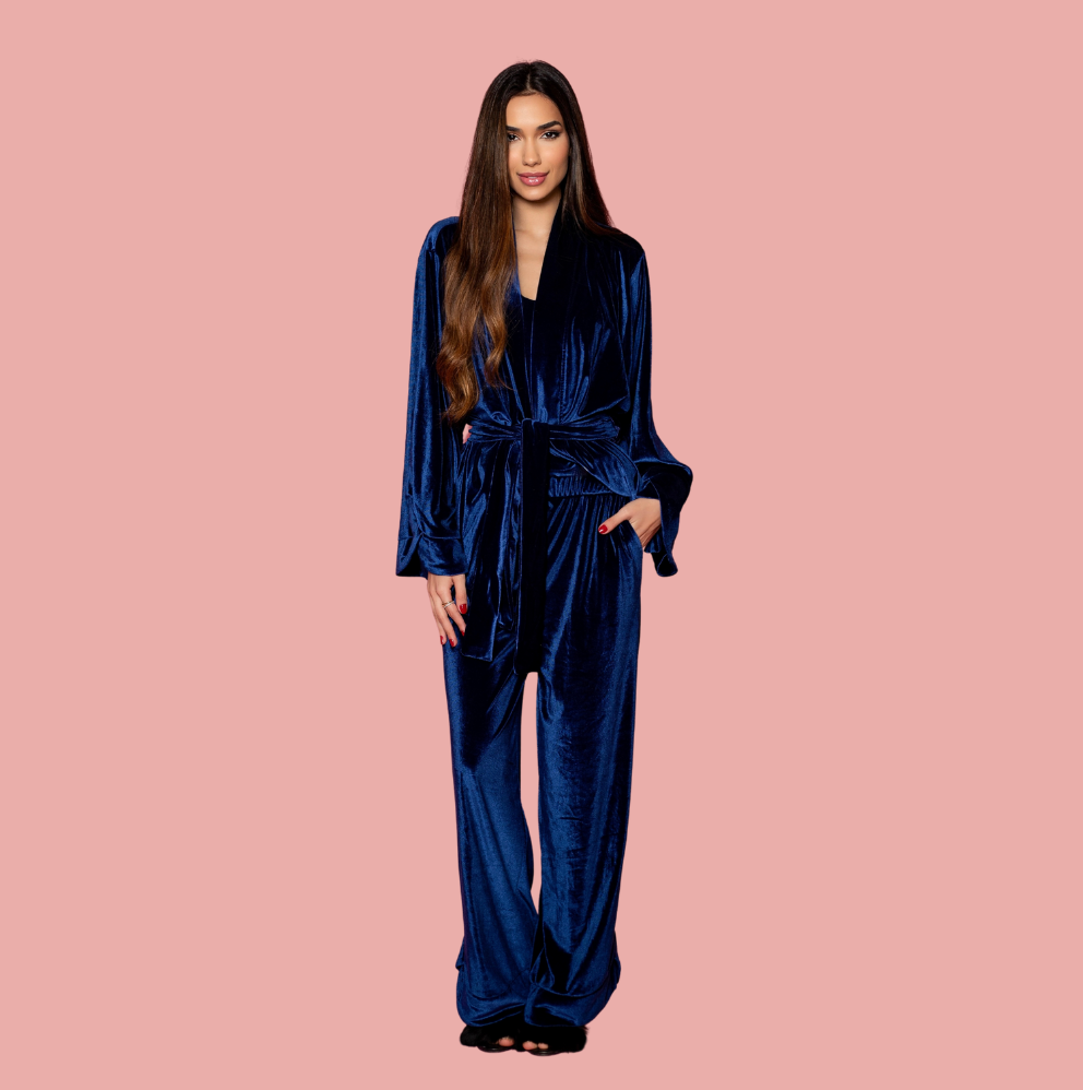 Kit Completo – 3 Peças (Kimono + Calça + Blusa)